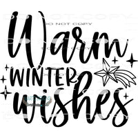 Warm Winter Wishes #7912 Sublimation transfers - Heat