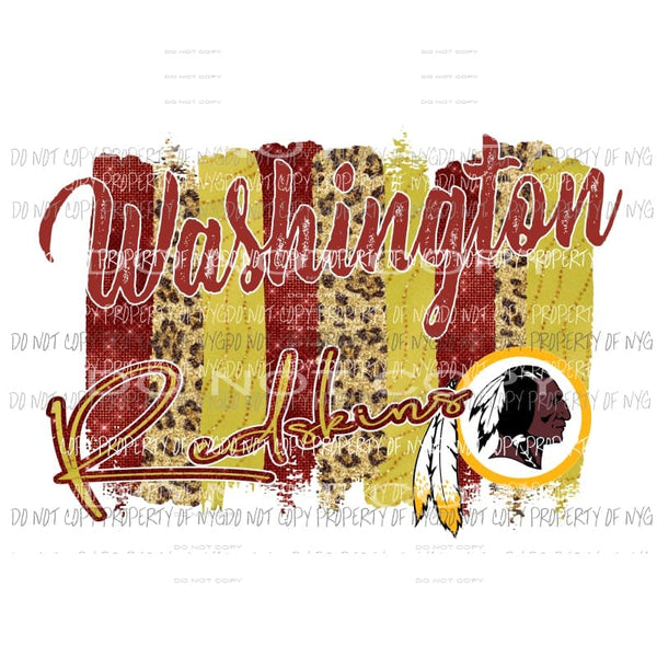Washington Redskins Paint Palette Sublimation transfers Heat Transfer