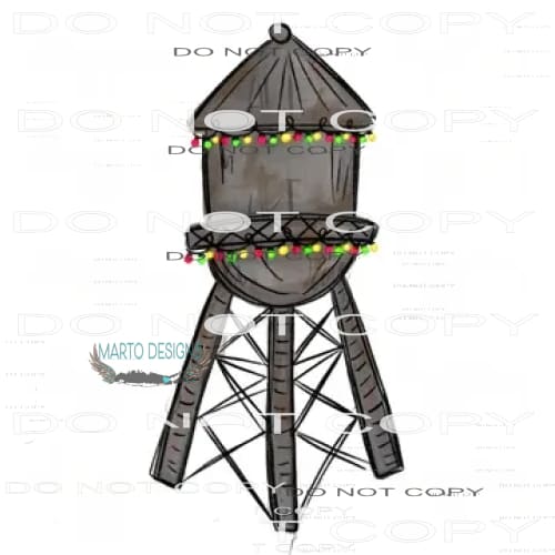 Water Tower #7809 Sublimation transfers - Heat Transfer