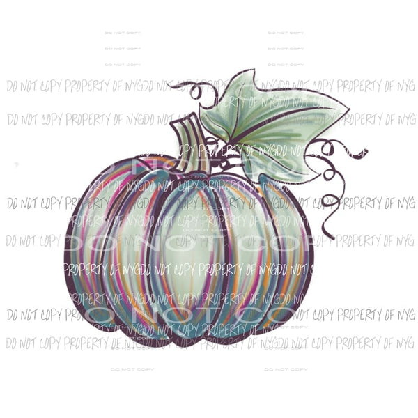 Watercolors Pumpkin #4 Sublimation transfers Heat Transfer