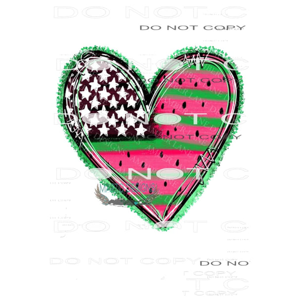 watermelon flag # 2326 Sublimation transfers - Heat