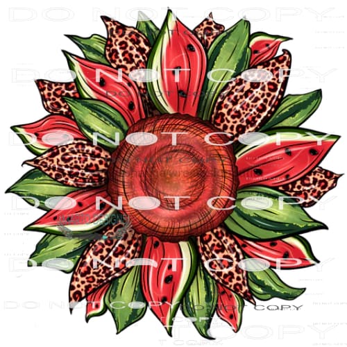 watermelon flower # 2325 Sublimation transfers - Heat