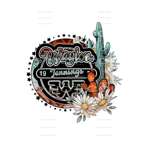 Waylon J # 302 Sublimation transfer - Heat Transfer Graphic
