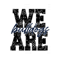 we are bulldogs navy # 88898 Sublimation transfers - Heat