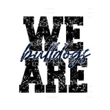 we are bulldogs navy # 88898 Sublimation transfers - Heat