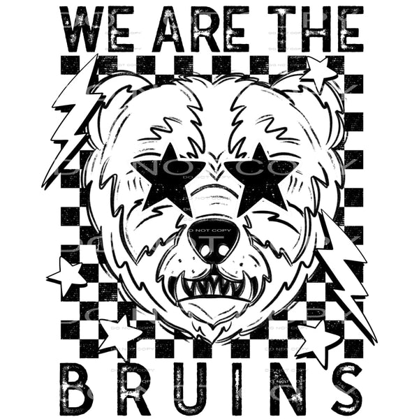 We Are The Bruins #5635 Sublimation transfers - Heat