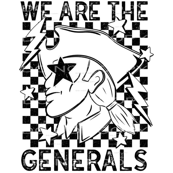 We Are The Generals #5782 Sublimation transfers - Heat