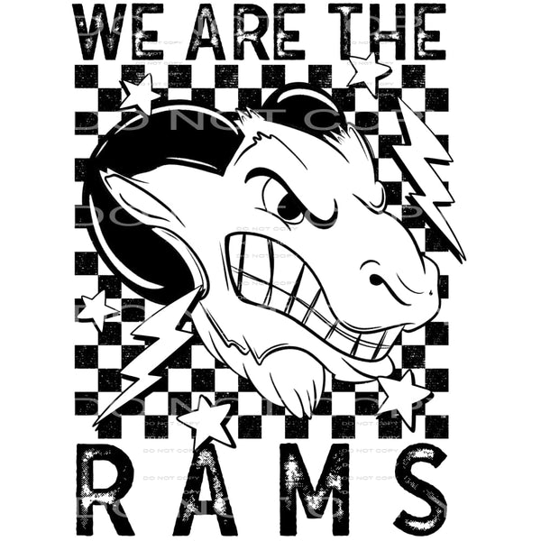 We Are The Rams #5840 Sublimation transfers - Heat Transfer