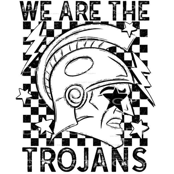 We Are The Trojans #5852 Sublimation transfers - Heat