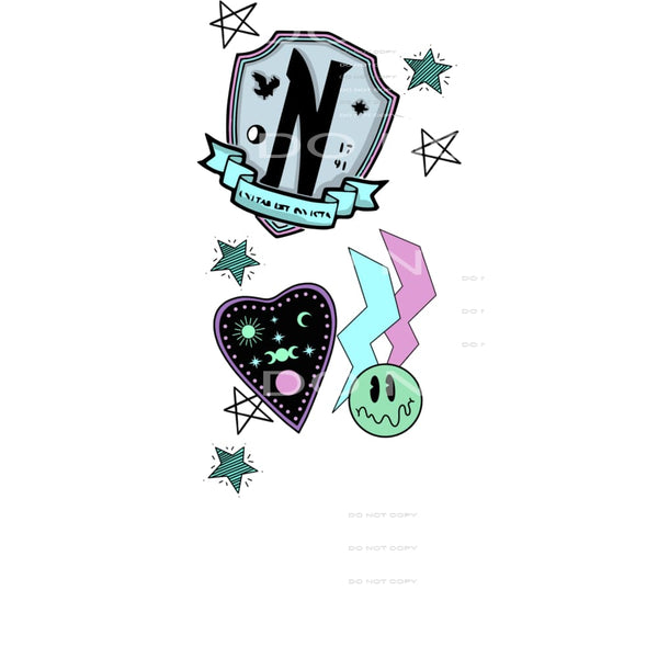 Wednesday Sleeve #6051 Sublimation transfers - Heat Transfer