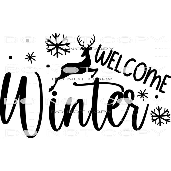 Welcome Winter #7907 Sublimation transfers - Heat Transfer