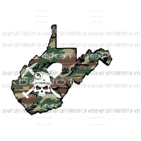 West Virginia Coal Miner Camo Sublimation transfers Heat Transfer