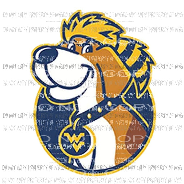 West Virginia DOG Sublimation transfers Heat Transfer