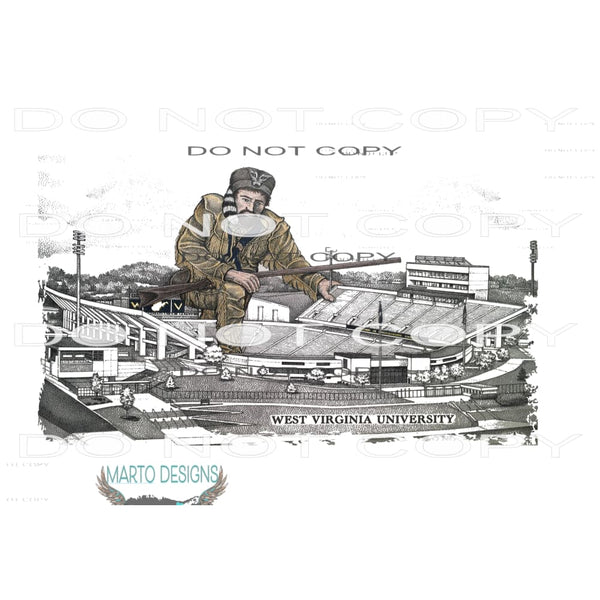 west virginia stadium # 9958 Sublimation transfers - Heat