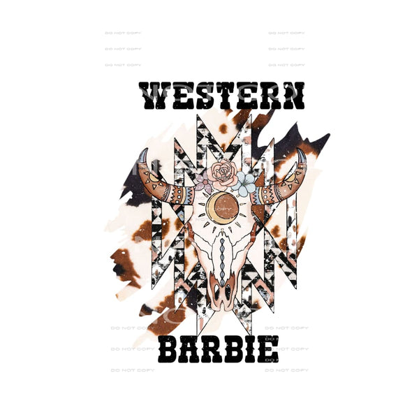 Western Barbie #5153 Sublimation transfers - Heat Transfer