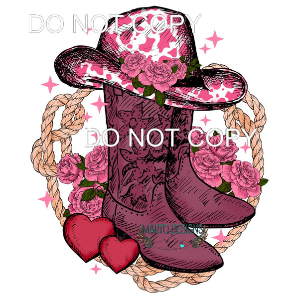 Western Valentine #9029 Sublimation transfers - Heat