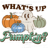 What’s Up Pumpkin #6201 Sublimation transfers - Heat