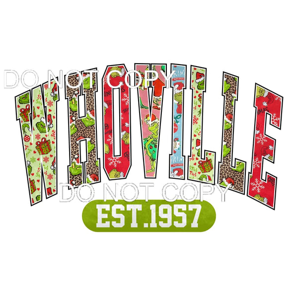 Whoville #7633 Sublimation transfers - Heat Transfer Graphic
