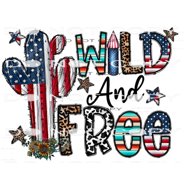 Wild And Free #10812 Sublimation transfers - Heat Transfer