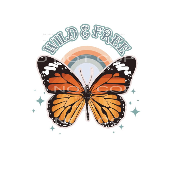 Wild And Free #4974 Sublimation transfers - Heat Transfer
