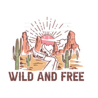 Wild And Free #5046 Sublimation transfers - Heat Transfer