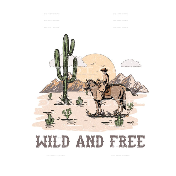 Wild And Free #5158 Sublimation transfers - Heat Transfer