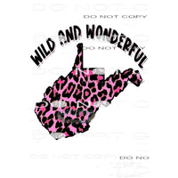 wild and wonderful west virginia Sublimation transfers