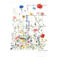 wildflowers # 1819 Sublimation transfers - Heat Transfer