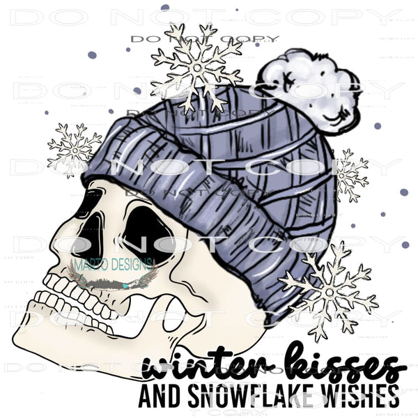 Winter Kisses And Snowflake Wishes #7401 Sublimation