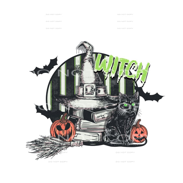 Witch #5865 Sublimation transfers - Heat Transfer Graphic