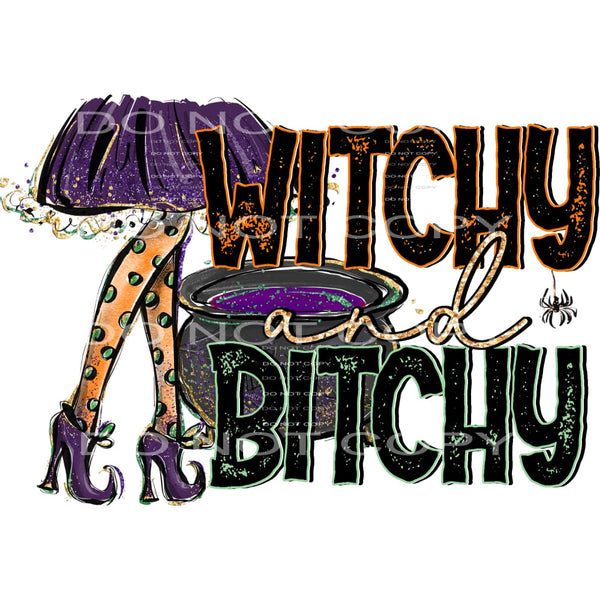 Witchy and bitchy # 811 Sublimation transfers - Heat