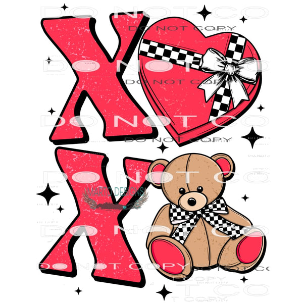 Xo Xo #11229 Sublimation transfer - Heat Transfer Graphic