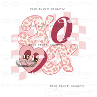 Xo Xo #11232 Sublimation transfer - Heat Transfer Graphic