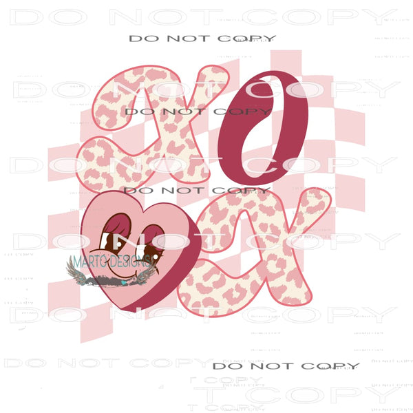 Xo Xo #11232 Sublimation transfer - Heat Transfer Graphic