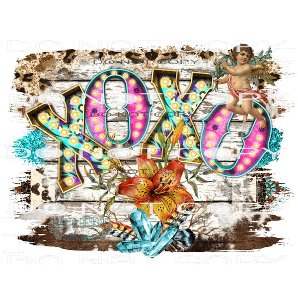 Xoxo #9650 Sublimation transfers - Heat Transfer Graphic Tee