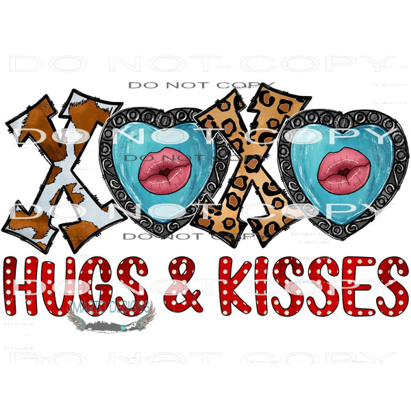 Xoxo Hugs And Kisses #9657 Sublimation transfers - Heat