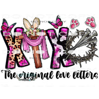 Xoxo The Original Love Letters #9982 Sublimation transfers -