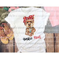 Yorkie mom sublimation transfer Heat Transfer