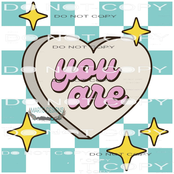 You Are Beautiful #6424 Sublimation transfers - Heat