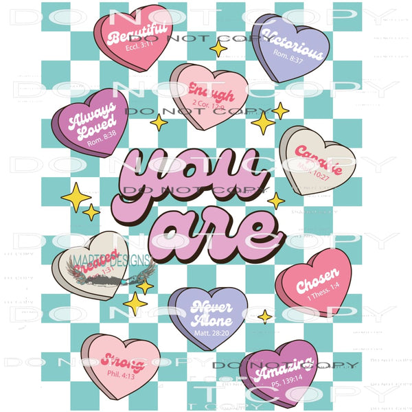 You Are Beautiful #6425 Sublimation transfers - Heat