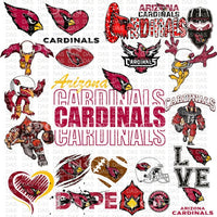 10 RANDOM CARDINALS TRANSFERS Sublimation transfers - Heat