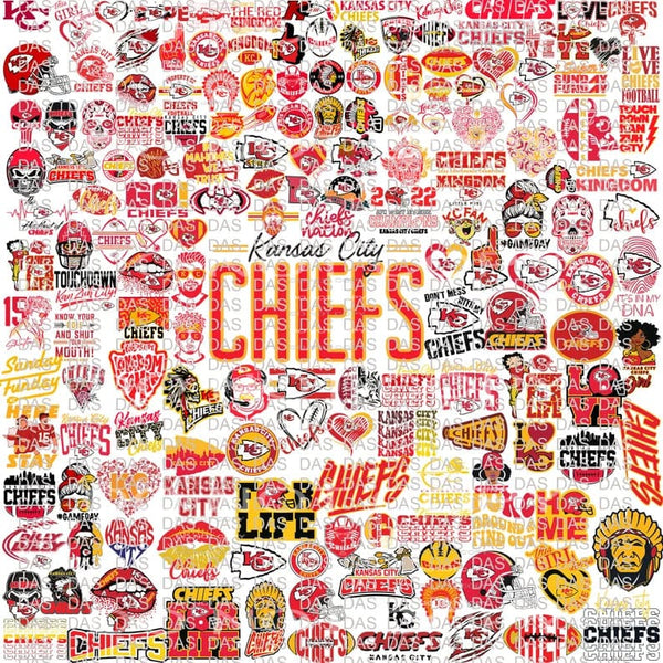 10 RANDOM CHIEFS TRANSFERS Sublimation transfers - Heat