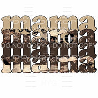 Mama Brown Leopard LV Gold Glitter Stacked Sublimation 