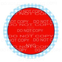 4th Of July Monogram Circle USA America #1 Sublimation 