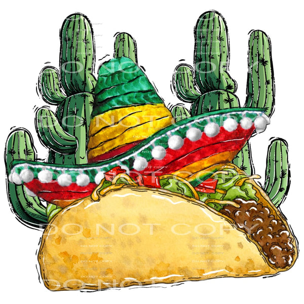 Taco #4552 Sublimation transfers - Heat Transfer Graphic Tee