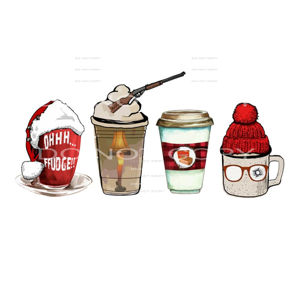 a christmas story coffee # 1014 Sublimation transfers - Heat