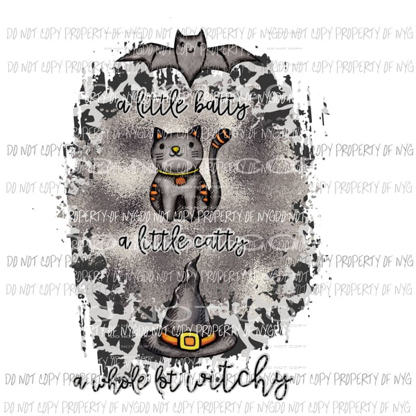 a little batty a little catty Sublimation transfers Heat Transfer
