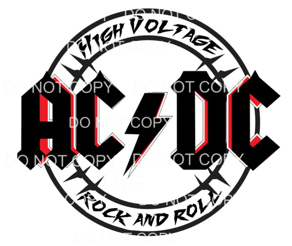 martodesigns - acdc high voltage Sublimation transfers