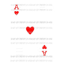 ACE of hearts Halloween costume Sublimation transfers Heat Transfer