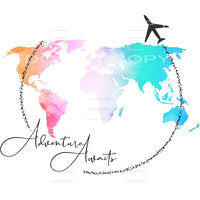 adventure awaits #6146 Sublimation transfers - Heat Transfer